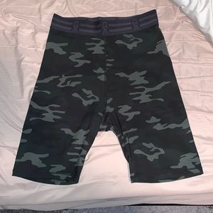 Good American Camo Biker Shorts